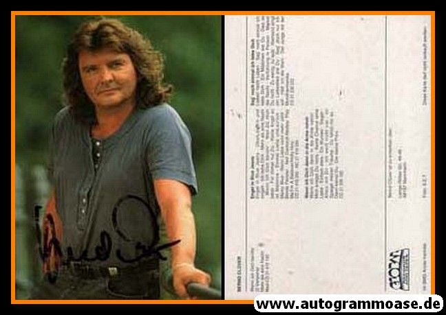 Autogramm Schlager | Bernd CLÜVER | 1981 "Wenn Ich Dich Berühr" (Portrait Color) Global