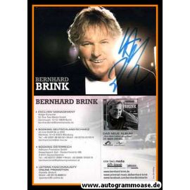 Autogramm Schlager | Bernhard BRINK | 2014 "Aus Dem Leben Gegriffen" (Portrait Color)