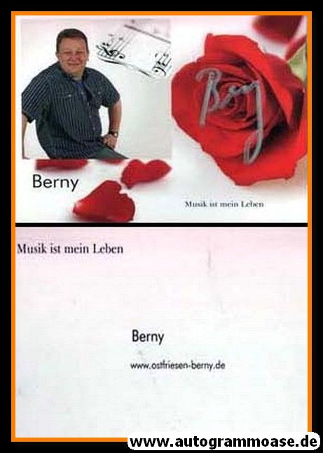 Autogramm Schlager | BERNY | 2010er (Portrait Color)