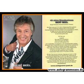 Autogramm Schlager | Bert BEEL | 2018 (Portrait Color CdA)