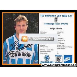 Autogramm Fussball | TSV 1860 München | 1995 | Holger GREILICH