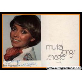 Autogramm Schlager | Britt MALMKJELL | 1980er (Portrait Color)