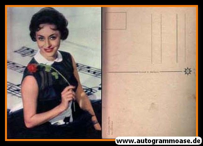 AK Schlager | Caterina VALENTE | 1960er (Portrait Color) Grimm