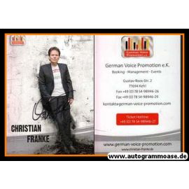 Autogramm Schlager | Christian FRANKE | 2010er (Portrait Color) GVP