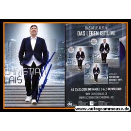 Autogramm Schlager | Christian LAIS | 2018 "Das Leben Ist Live" (Portrait Color DA)
