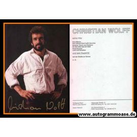 Autogramm Schlager | Christian WOLFF | 1980er (Portrait Color)