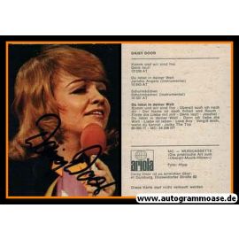 Autogramm Schlager | Daisy DOOR | 1972 "Du Lebst In Deiner Welt" (Ariola)