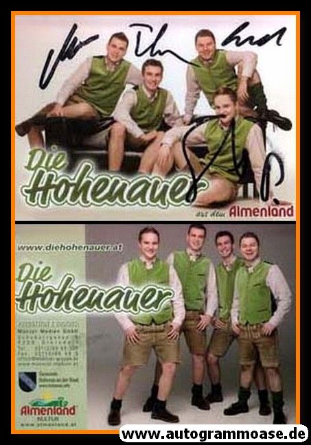 Autogramme Volksmusik | DIE HOHENAUER | 2010er (Portrait Color) Almenland