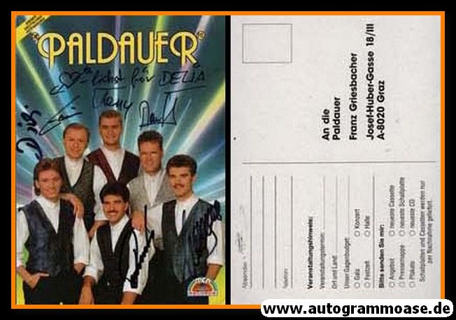Autogramme Volksmusik | DIE PALDAUER | 1990er (Portrait Color)