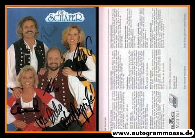 Autogramme Volksmusik | DIE SCHÄFER | 1999 "Sing Der Sonne Ein Lied" (BMG Ariola)
