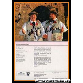 Autogramme Volksmusik | DIE WILDECKER HERZBUBEN | 1999 Druck "Zwei Kerle Wie Wir" (BMG Hansa)