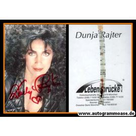 Autogramm Schlager | Dunja RAJTER | 2000er (Portrait Color) Lebensbrücke