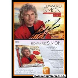 Autogramm Pan-Flöte | Edward SIMONI | 2016 "20 Jahre" (Portrait Color MCP)