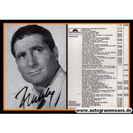 Autogramm Schlager | Freddy QUINN | 1967 "Seemann Weit Bist Du Gefahren" (Polydor)