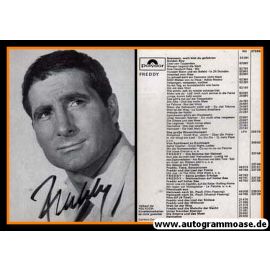 Autogramm Schlager | Freddy QUINN | 1967 "Seemann Weit Bist Du Gefahren" (Portrait SW Polydor)