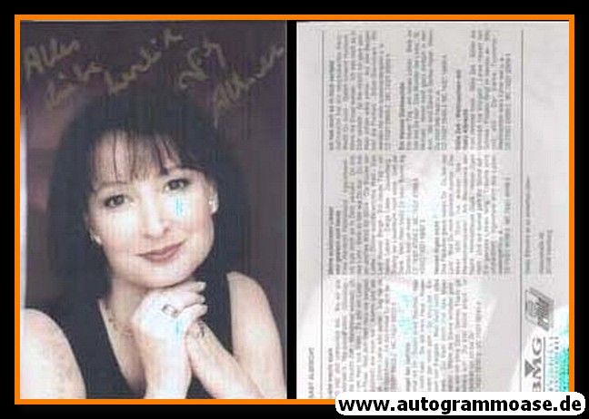 Autogramm Volksmusik | Gaby ALBRECHT | 1999 "Liebe Macht Stark" (Portrait Color) BMG Ariola