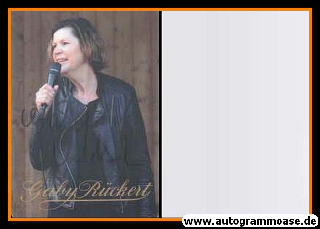 Autogramm Schlager | Gaby RÜCKERT | 1980er (Portrait Color) 1