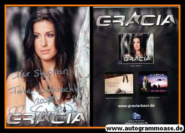 Autogramm Pop | GRACIA | 2005 "Passion" (Portrait Color) Bros