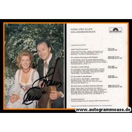 Autogramme Volksmusik | Hans + Ellen KOLLMANNSBERGER | 1980er (Portrait Color) Polydor