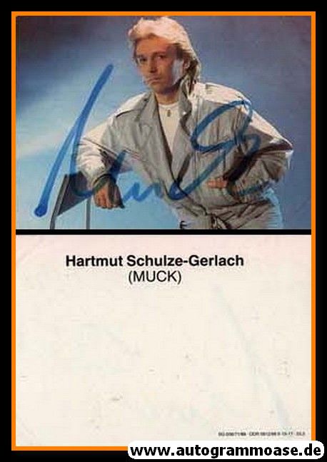 Autogramm Schlager | Hartmut SCHULZE-GERLACH | 1980er (Portrait Color)
