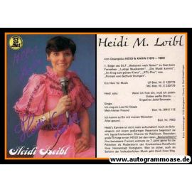 Autogramm Volksmusik | Heidi LOIBL | 1980er (Portrait Color) 