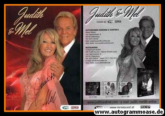 Autogramme Schlager | JUDITH & MEL | 2010er (Portrait Color VM)