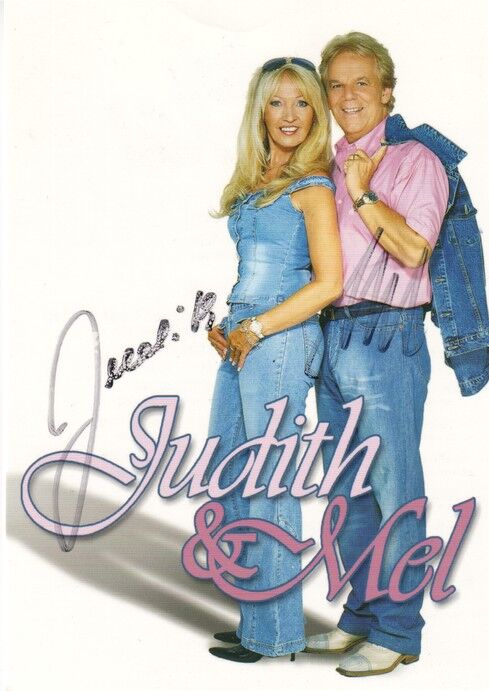 Autogramme Schlager | JUDITH & MEL | 2002 "Mein Herz Für Dich" (Portrait Color Koch)