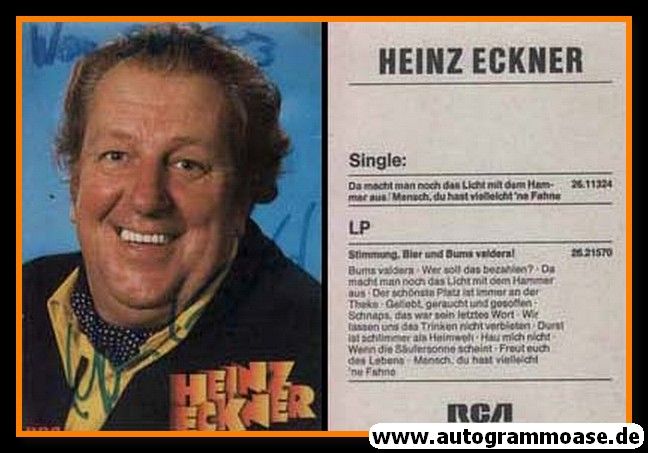 Autogramm Schauspieler | Heinz ECKNER | 1970er (Portrait Color) RCA