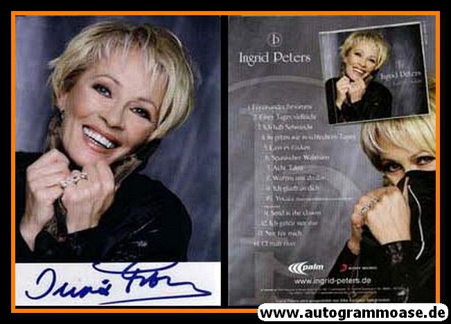 Autogramm Schlager | Ingrid PETERS | 2002 "Lass Es Rocken" (Sony)