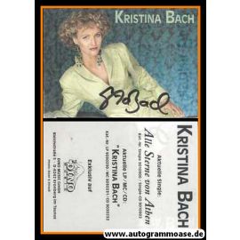 Autogramm Schlager | Kristina BACH | 1991 "Alle Sterne Von Athen" (Dino)