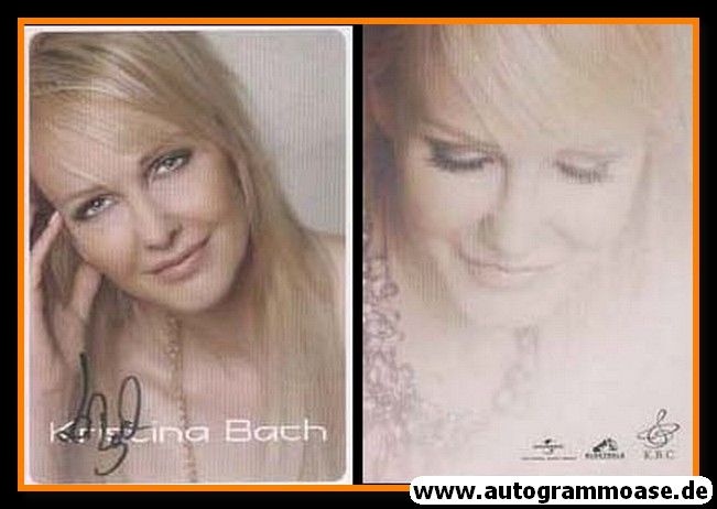 Autogramm Schlager | Kristina BACH | 2000er (Portrait Color) Universal