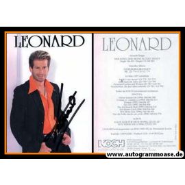 Autogramm Schlager | LEONARD | 1997 "Der Wind ..." (Portrait Color Koch)