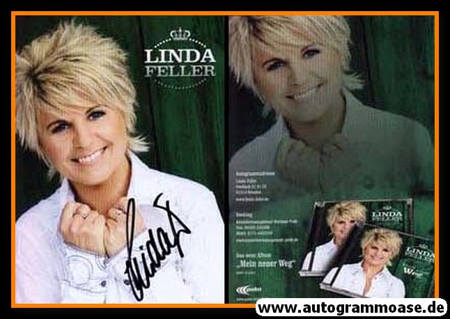 Autogramm Schlager | Linda FELLER | 2011 "Mein Neuer Weg" (Palm)
