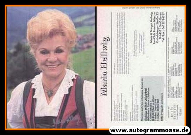Autogramm Volksmusik | Maria HELLWIG | 2000er (Portrait Color) Gästehaus