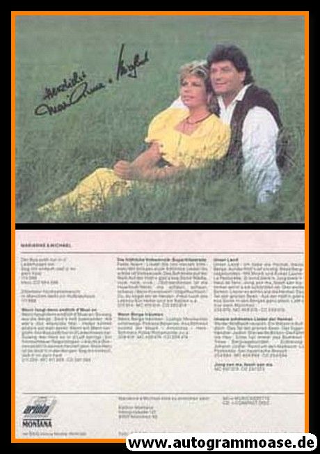 Autogramme Volksmusik | MARIANNE & MICHAEL | 1990 "Der Bua Passt ..." (Ariola)