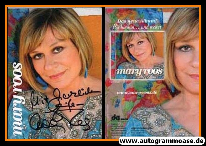 Autogramm Schlager | Mary ROOS | 2011 "Bis Hierhin Und Weiter" (DA Music)