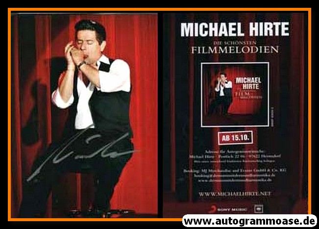 Autogramm Mundharmonika | Michael HIRTE | 2010 "Filmmelodien" (Portrait Color Sony)