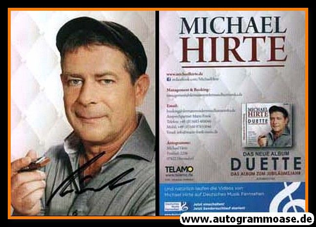Autogramm Mundharmonika | Michael HIRTE | 2018 "Duette" (Portrait Color Telamo)