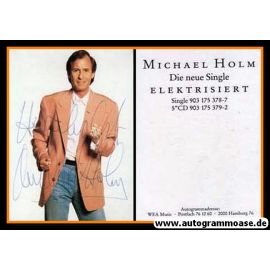 Autogramm Schlager | Michael HOLM | 1991 "Elektisiert" (Portrait Color WEA)