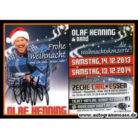 Autogramm Schlager | Olaf HENNING | 2013 "Frohe Weihnacht" (Portrait Color)