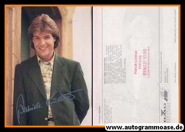 Autogramm Volksmusik | Patrick LINDNER | 1995 "Meine Lieder" (Portrait Color BMG)