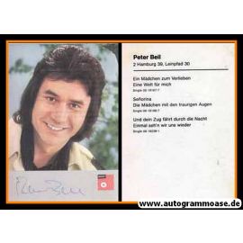 Autogramm Volksmusik | Peter BEIL | 1962 "Und Dein Zug" (BASF)