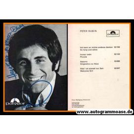 Autogramm Schlager | Peter RUBIN | 1969 "Ich Kann An Nichts Anderes Denken" (Portrait SW Polydor)