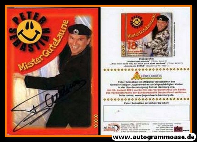 Autogramm Schlager | Peter SEBASTIAN | 2000 "MisterGuteLaune" (Portrait Color)