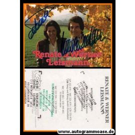 Autogramme Schlager | Renate + Werner LEISMANN | 1980er (Portrait Color) Koch
