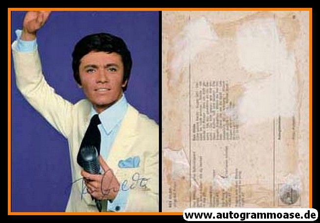 Autogramm Schlager | Rex GILDO | 1967 "Der Mond ..." (Portrait Color Ariola)