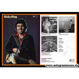 Autogramm Rock | Ricky KING | 1978 "20 Welthits" (Portrait Color CBS)