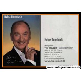 Autogramm Schauspieler | Heinz RENNHACK | 2000er (Portrait Color) Schulze