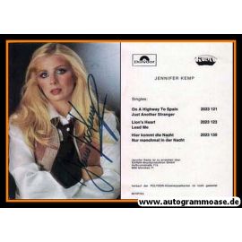 Autogramm Schlager | Jennifer KEMP | 1980 "Hier Kommt Die Nacht" (Polydor)