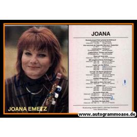 Autogramm Chanson | JOANA Emetz | 1980er (Portrait Color) Diskografie